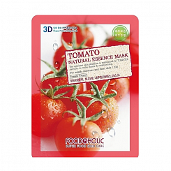 Тканевая маска с натуральным экстрактом томата FoodaHolic Tomato Natural Essence 3D Mask, 23 гр