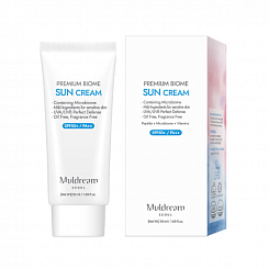 Гипоаллергенный солнцезащитный крем с лактобактериями Muldream Premium Biome Sun Cream SPF50+ PA++