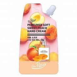 Крем для рук "сладкий персик" I'm Petie Perfumed Soft Sweet Peach Hand Cream, 20 г